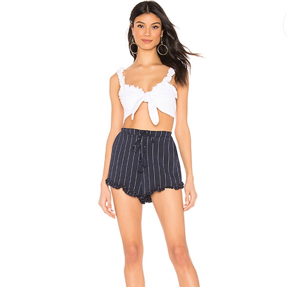 Tularosa Vacay Shorts Navy Stripe NWT Sz M